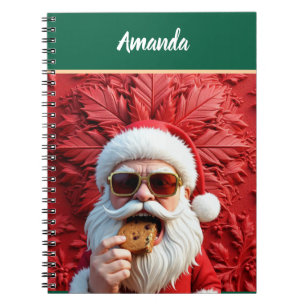 Cooler Weihnachtsmann Notizblock