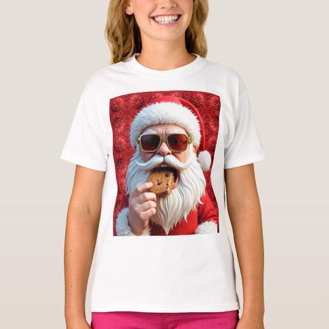 Cooler Weihnachtsmann T-Shirt (Vorderseite)