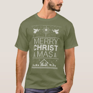 Cooler Weihnachtssüßer Religiöse Christlich T-Shirt