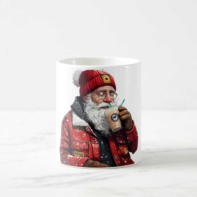 Cooler Weihnachtstrinker Weihnachten Kaffeetasse (Mittel)