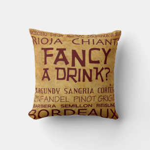 Cooler Wein Extravagant ein Drink Kissen! Kissen