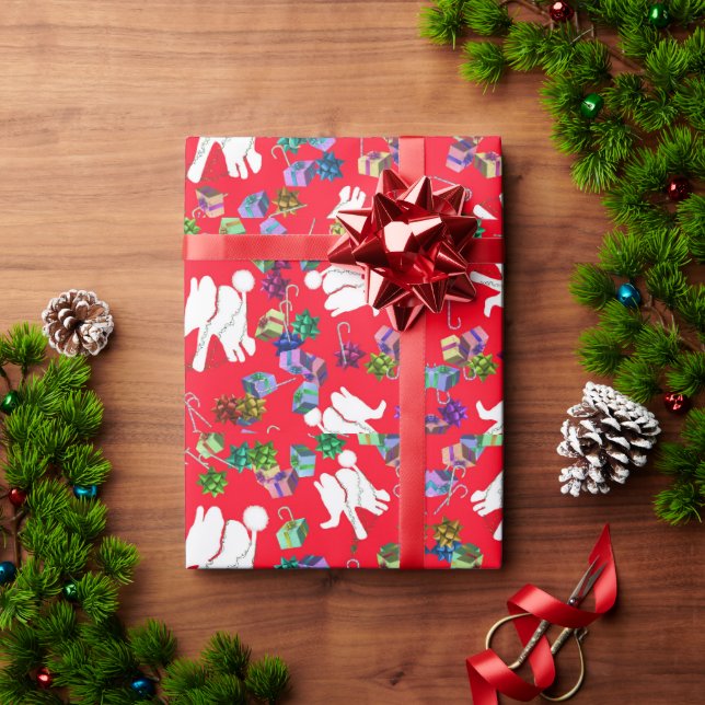 Cooler weißer Elefant Weihnachtsgeschenkpapier Geschenkpapier (Feiertagsgeschenk)