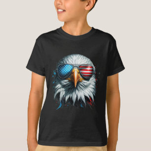Cooler Weißkopfseeadler Amerikanische Sonnenbrille T-Shirt