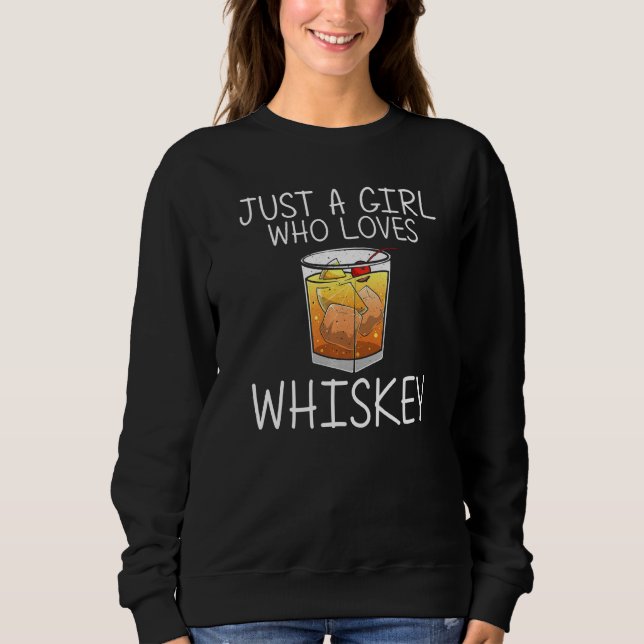 Cooler Whiskey für Mädchen Kinder Malz Whisky Alko Sweatshirt (Vorderseite)