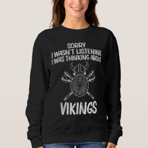 Cooler Wikinger für Männer Frauen Schwert Piratens Sweatshirt