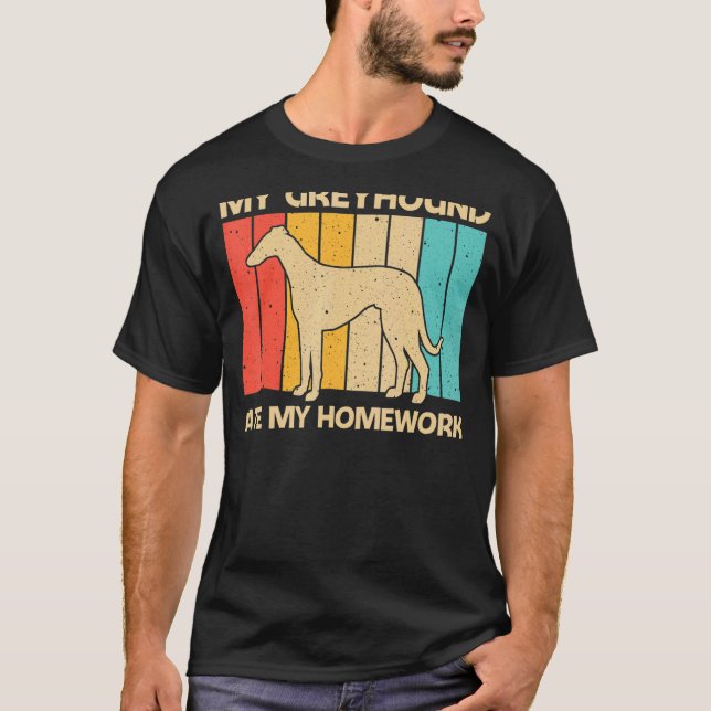 Cooler Windhund für Kinder Jungen Sighthound Haust T-Shirt (Vorderseite)