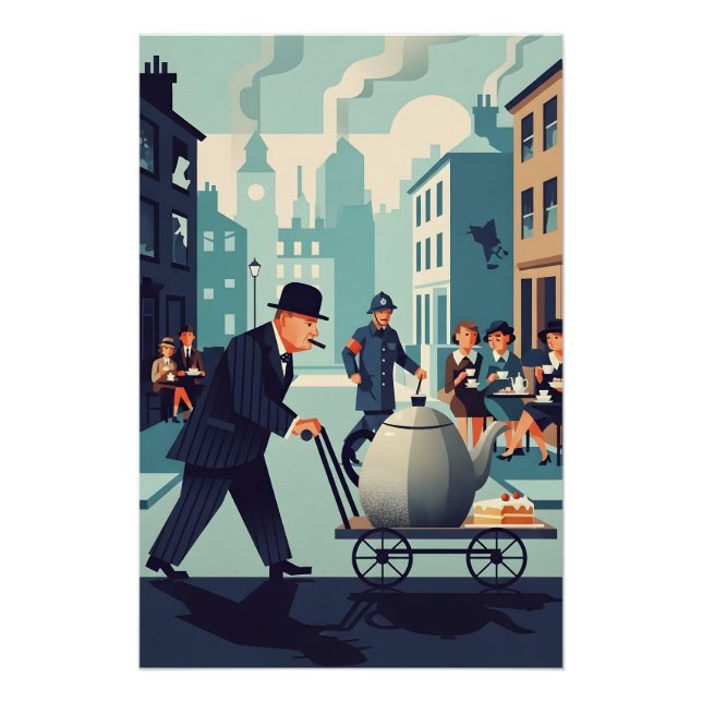 Cooler Winston Churchill  Poster (Vorderseite)