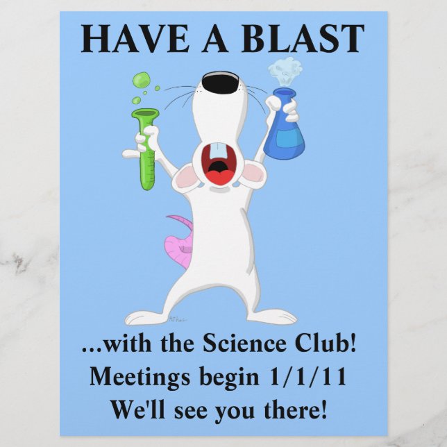 Cooler Wissenschaftsclub Flyer (Vorne)