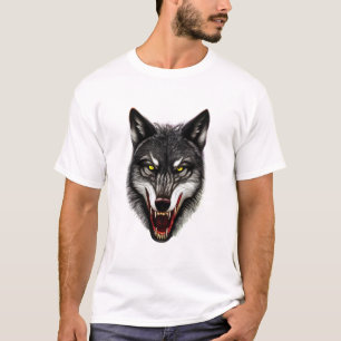 Cooler Wolf-Porträt T-Shirt