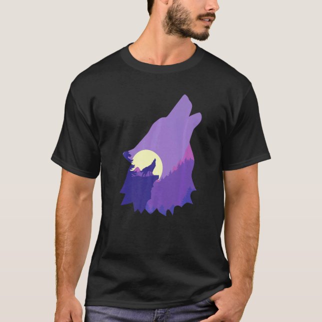 Cooler Wolf Wildlife Arctic T-Shirt (Vorderseite)