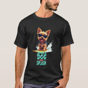 Cooler Yorkshire Terrier Surfer Hund T-Shirt
