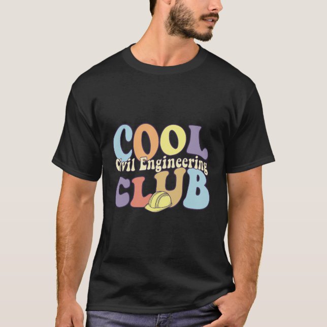 Cooler Ziviler Engineering Club Engineer Builder C T-Shirt (Vorderseite)