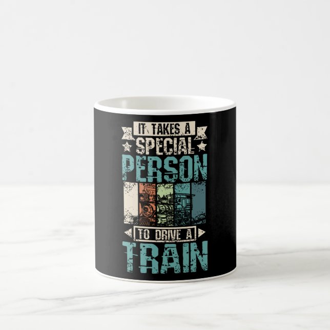 Cooler Zugfahrer Kaffeetasse (Mittel)