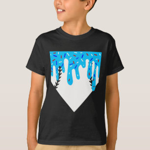 Cooler Zuhause-Plättchen-Eiscreme-Tropfen mit Spr T-Shirt