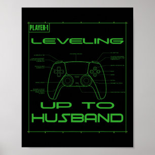 Cooler zukünftiger Ehemann für Männer Jungen Bräut Poster