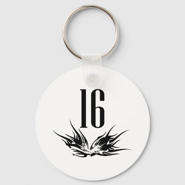 Cooles 16. Geburtstagsgeschenk Schlüsselanhänger (Vorderseite)