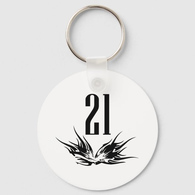 Cooles 21. Geburtstagsgeschenk Schlüsselanhänger (Vorderseite)