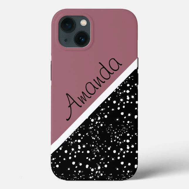 Cooles 3-Töne-Design personalisiert Case-Mate iPhone Hülle (Rückseite)