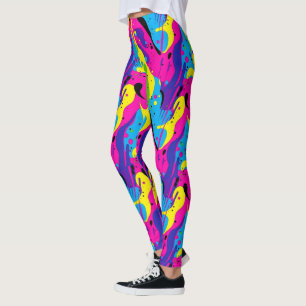 Cooles 90er Fliesenmuster Leggings