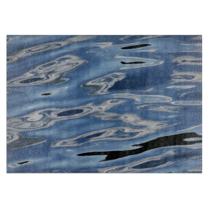 Cooles abstraktes blaues Muster Schneidebrett
