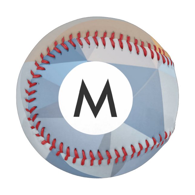 Cooles Abstraktes Dreieck-Muster Baseball (Vorderseite Links)