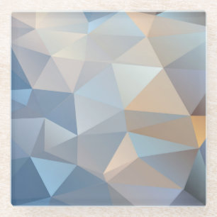 Cooles abstraktes Dreieck-Muster Glasuntersetzer