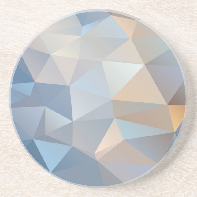 Cooles abstraktes Dreieck-Muster Sandstein Untersetzer (Vorne)