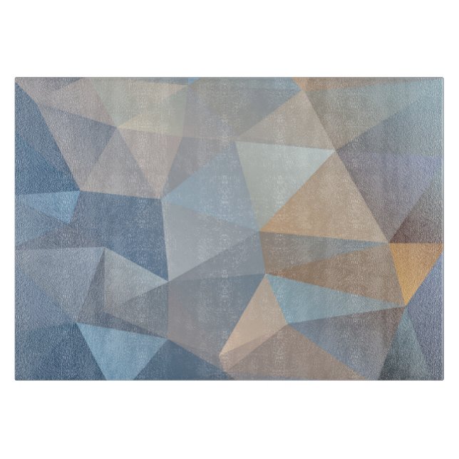 Cooles abstraktes Dreieck-Muster Schneidebrett (Vorderseite)