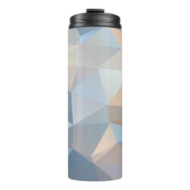 Cooles abstraktes Dreieck-Muster Thermosbecher (Vorderseite)