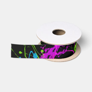 Cooles abstraktes Retro Satinband