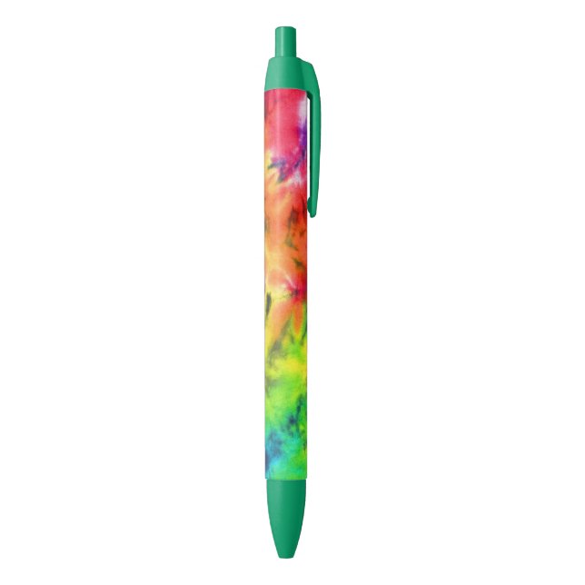 Cooles Abstraktes Warm-Regenbogen-Batik-Gefärbte K Kugelschreiber (Unterseite (Vertikal))