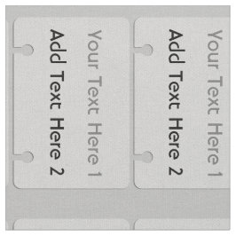 Cooles Abzeichen Hinzufügen eines Textmusters Grau Stoff