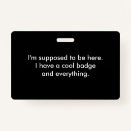 Cooles Abzeichen und alles Ausweis