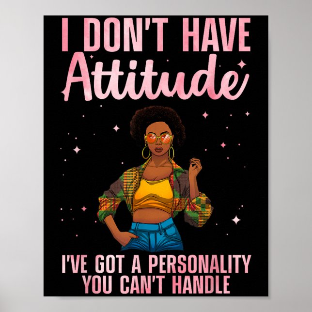 Cooles afrikanisches Design für weibliche Mädchen  Poster (Vorne)