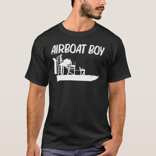 Cooles Airboat für Jungs Kids-Airbootflugzeug B T-Shirt (Vorderseite)