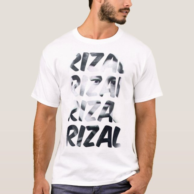Cooles Aktivisten-Typografie-T-Shirt Jose Rizal T-Shirt (Vorderseite)
