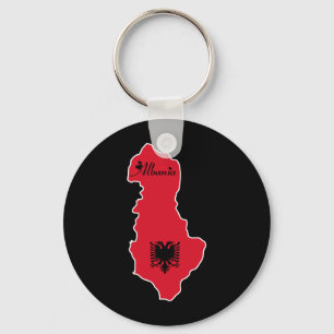 Cooles Albanien Schlüsselanhänger