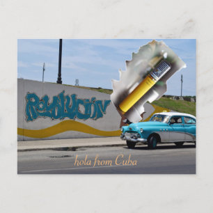 Cooles Altes Auto Havana Kuba Postkarte