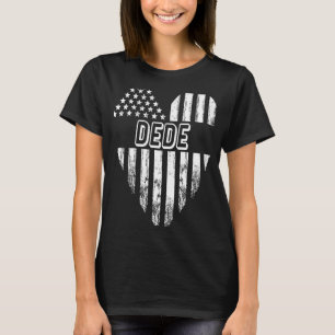 Cooles amerikanisches Flaggenherz für Männer T-Shirt