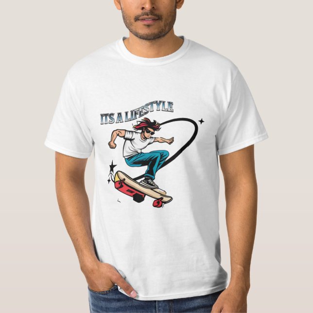 Cooles Angebot für Skateboarder Es ist ein Lifesty T-Shirt (Vorderseite)