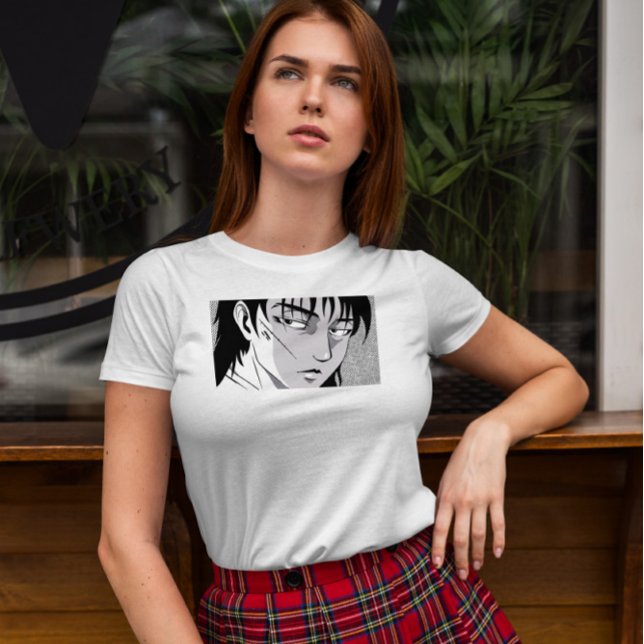 Cooles Anime Boy Face T-Shirt (Von Creator hochgeladen)