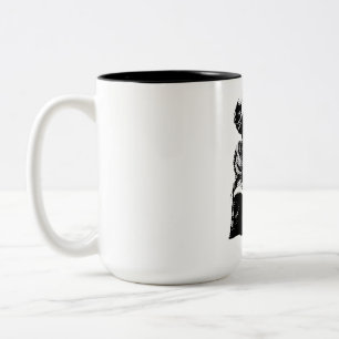 Cooles Anime-Grafik-Hexagon-Patch-Trucker-Hut - Bl Zweifarbige Tasse
