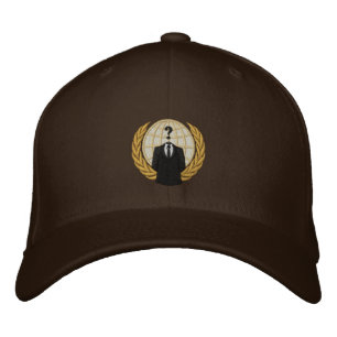 Cooles anonymes Logo mit bestickter Hülle Bestickte Baseballkappe