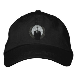Cooles anonymes Logo mit bestickter Hülle Bestickte Baseballkappe