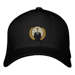 Cooles anonymes Logo mit bestickter Hülle Bestickte Baseballkappe