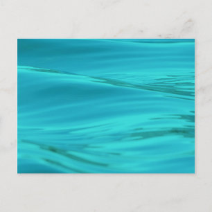 Cooles Aqua Blue Summer Water Ripples Postkarte