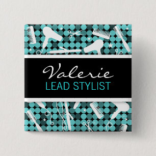 Cooles aquamarines bezauberndes button