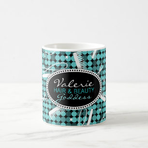 Cooles aquamarines bezauberndes kundenspezifisches tasse