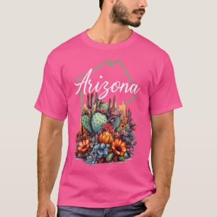Cooles Arizona Blühende Blume Kakteen Outdoor Hiki T-Shirt