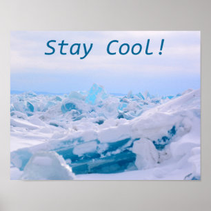 Cooles arktisches Eisposter bleibe Poster